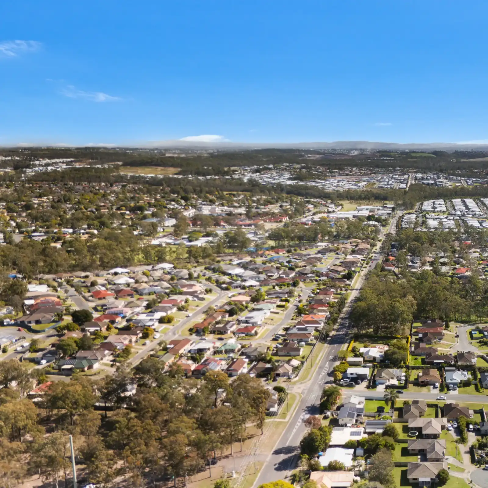 drone shot of the city
