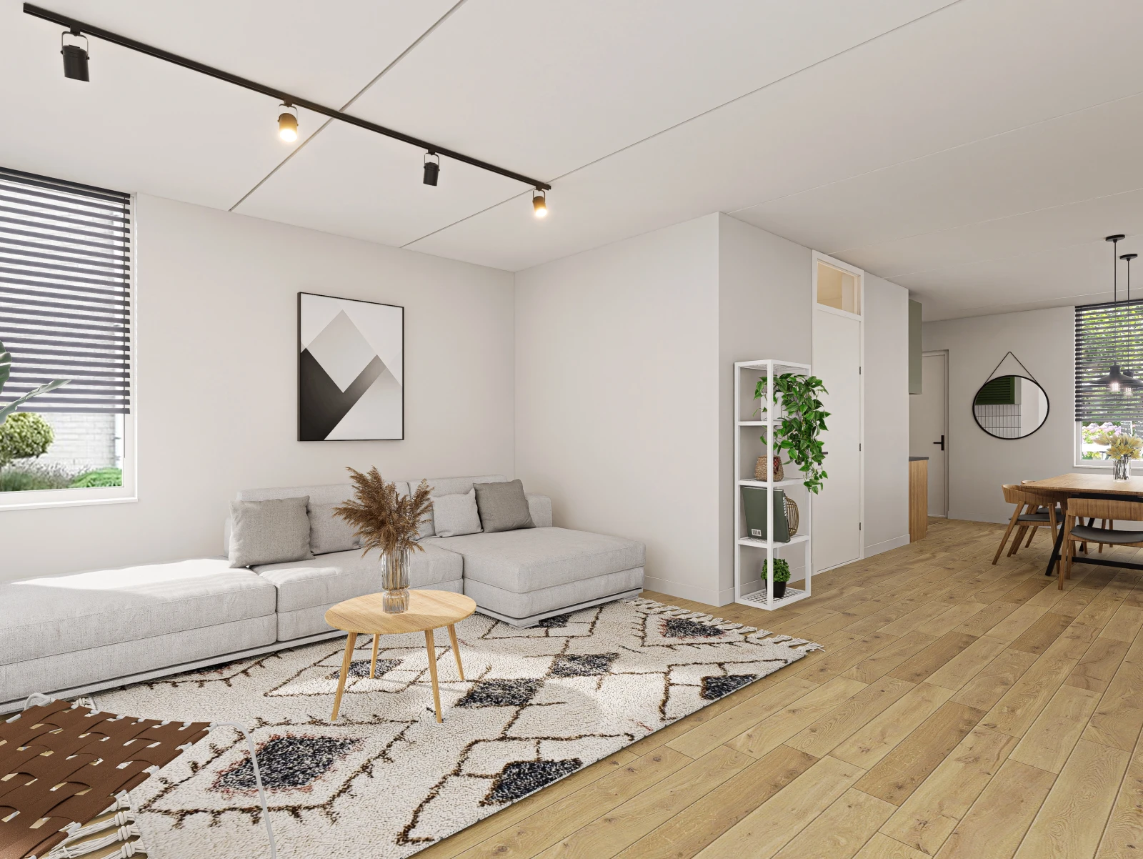 scandinavian style 3d renders sub