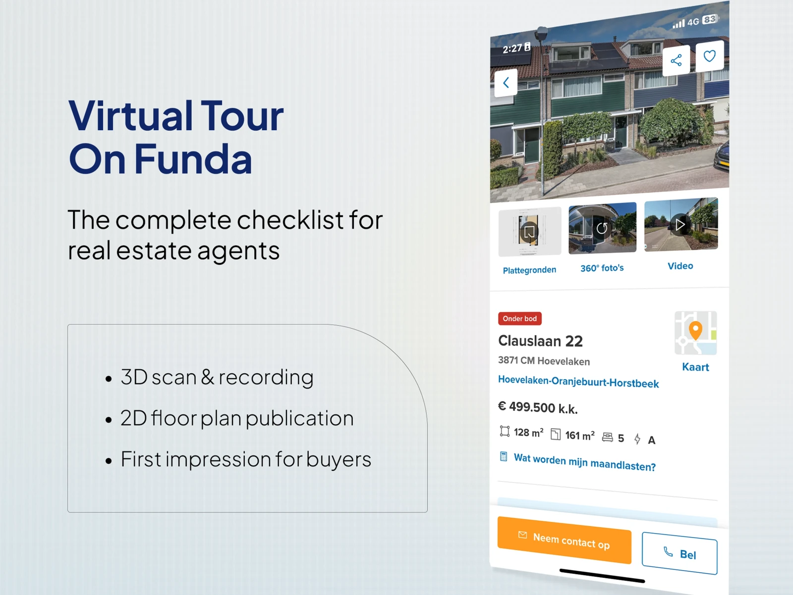Virtuele Tour op Funda: De Complete Checklist voor Makelaars – Van 3D Scan tot 2D Plattegrond