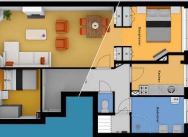 Floor plans showcasing the layout and design of your property, meticulously crafted by Dream Chaser Nepal's expert team