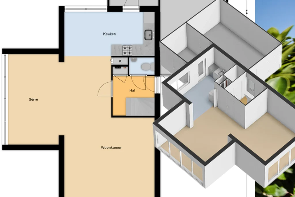 An example of a real estate floor plan