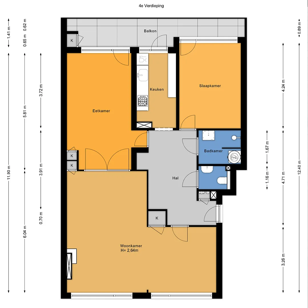 2D and 3D floor plans created for real estate funda, displaying precise layouts and property dimensions to aid investment decisions.