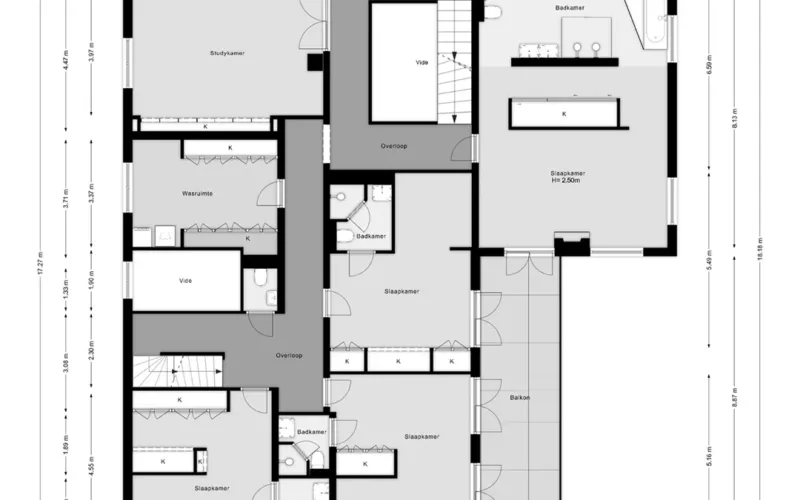 Real Estate Matterport Floor Plan Services Interactive Matterport floor plan of a modern property, showcasing a 3D representation of the layout with detailed room dimensions and spatial relationships.