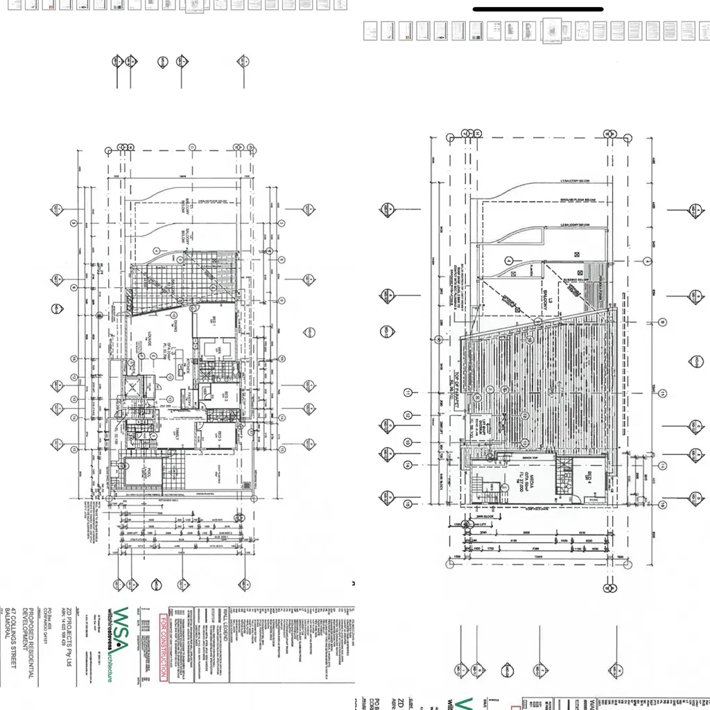 Initial raw floor plan file provided by client for redesign