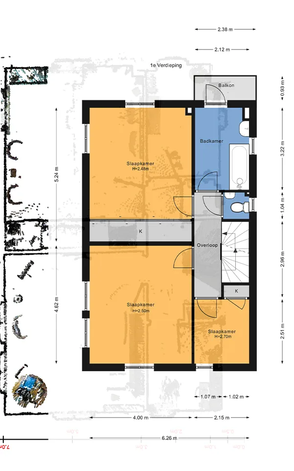 Accurate 2D Floor Plan Derived From 3D Laser Scanning Data Using Leica Cyclone Software.