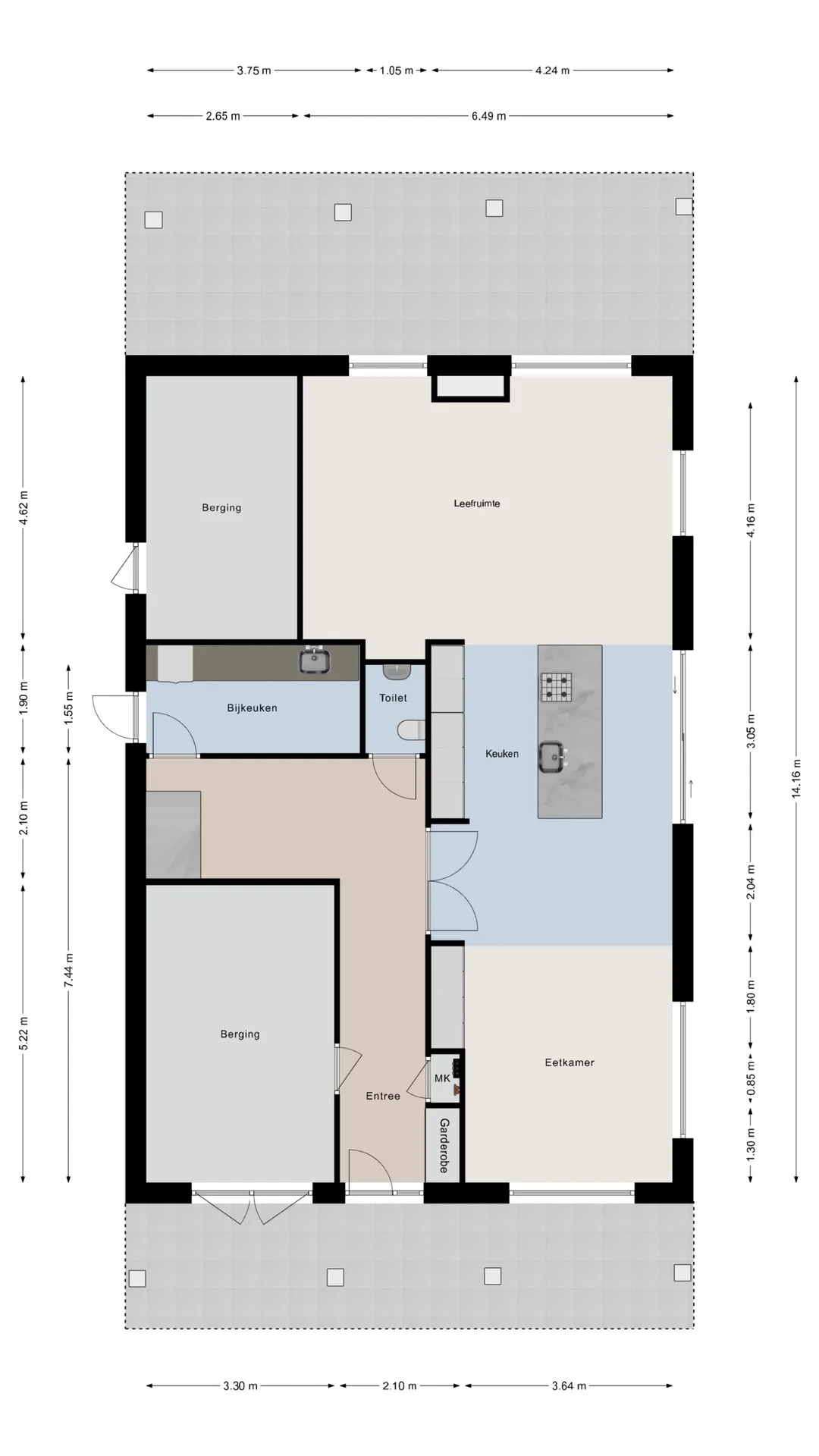 Example of a detailed floor plan